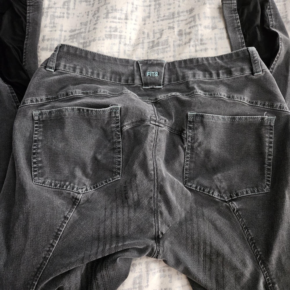 Grey Denim breeches  FITS